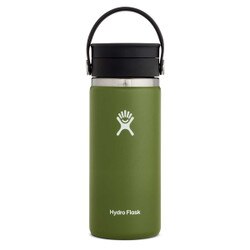 Hydro Flask Wide Mouth Bottle with Flex Sip Lid 16oz in Olive